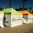 10 x 10 Pop Up Tent, Back Wall, Side Walls & Wind Flag Package